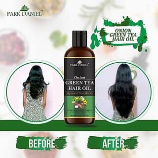PARK DANIEL Premium Onion Green Tea Hair Oil Enriched With Vitamin E -For Hair Fall Control (100 ml) Hair Oil (100 ml)