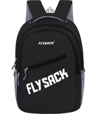 FLYSACK Black PU Backpack ( 30 Ltrs )