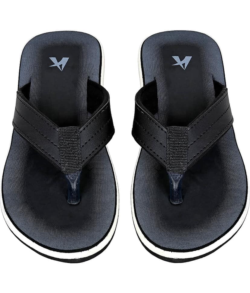 Chappal Wala Black Men's Thong Flip Flop view 2