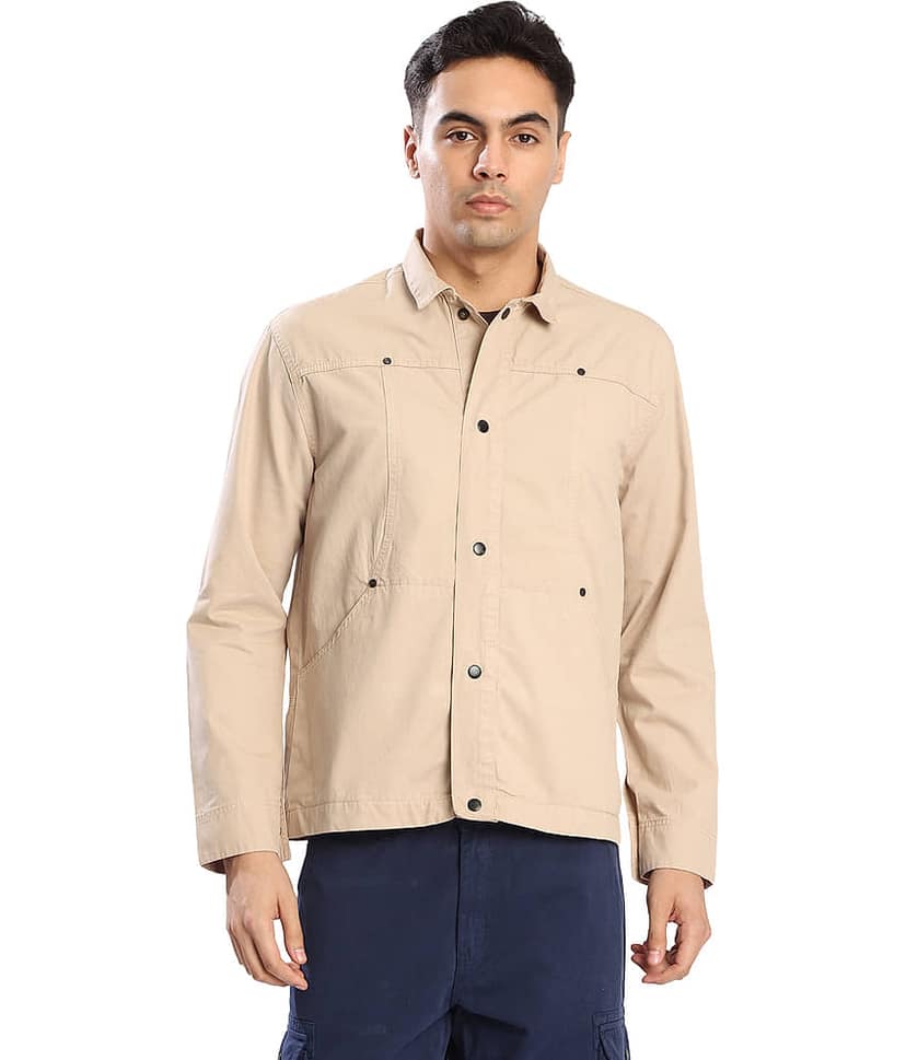 Bene Kleed Cotton Men's Casual Jacket - Beige ( Pack of 1 ) view 8