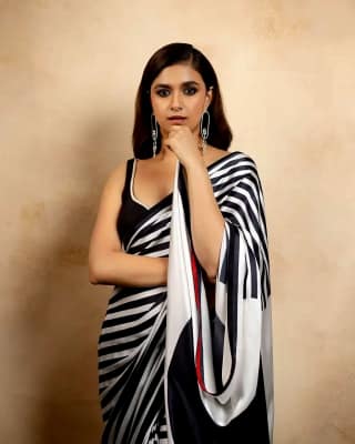 Japan Satin Saree with Digital Prints by SHIV TEXTILES