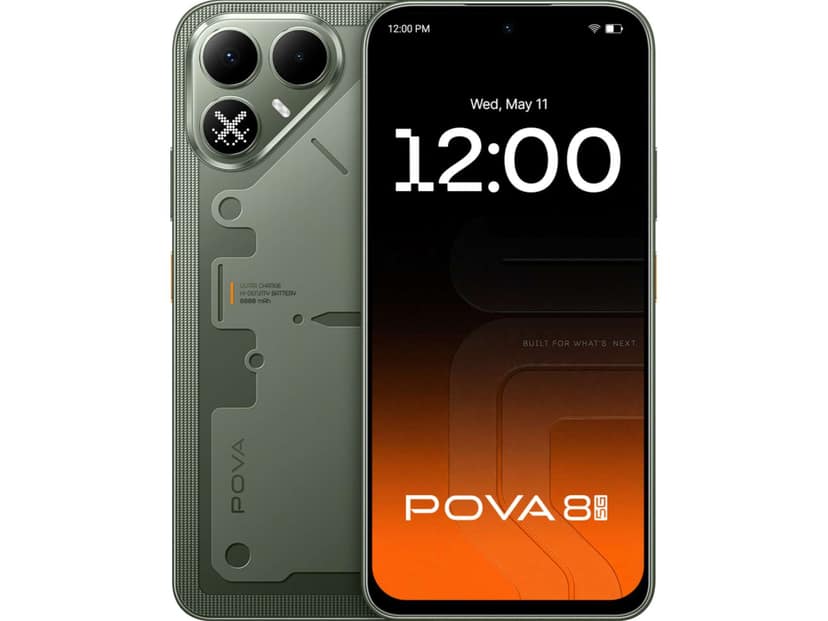Tecno Pova 8 5G Smartphone, 8GB RAM, 128GB Storage - Terminal Green
