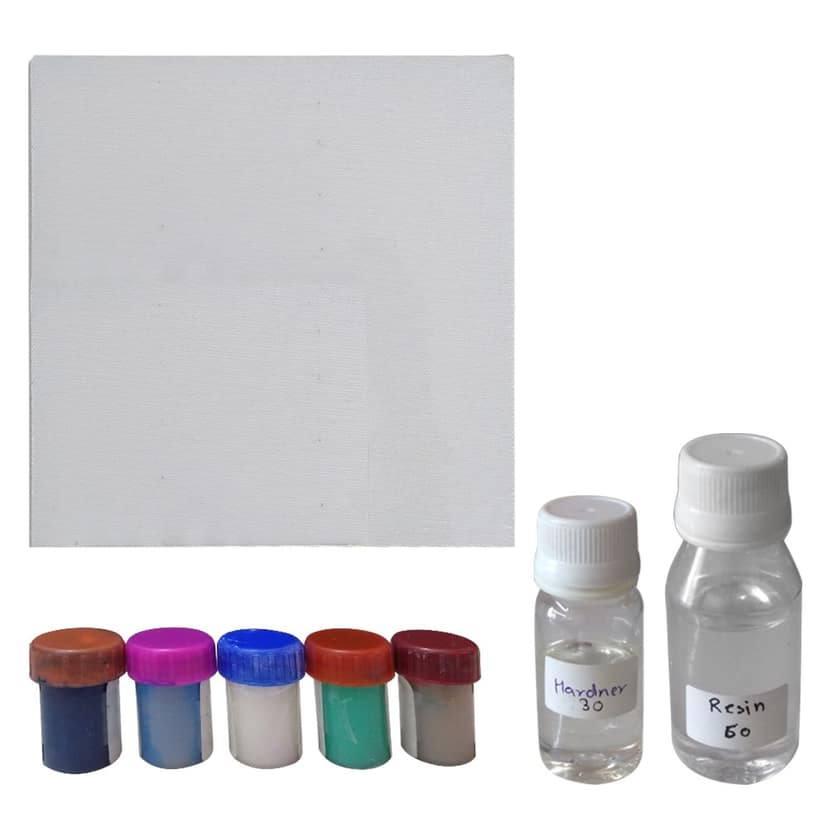 Resin Art on Canvas DIY Kit by Penkraft view 2