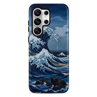 Blue Kanagawa New Armour Mobile Case