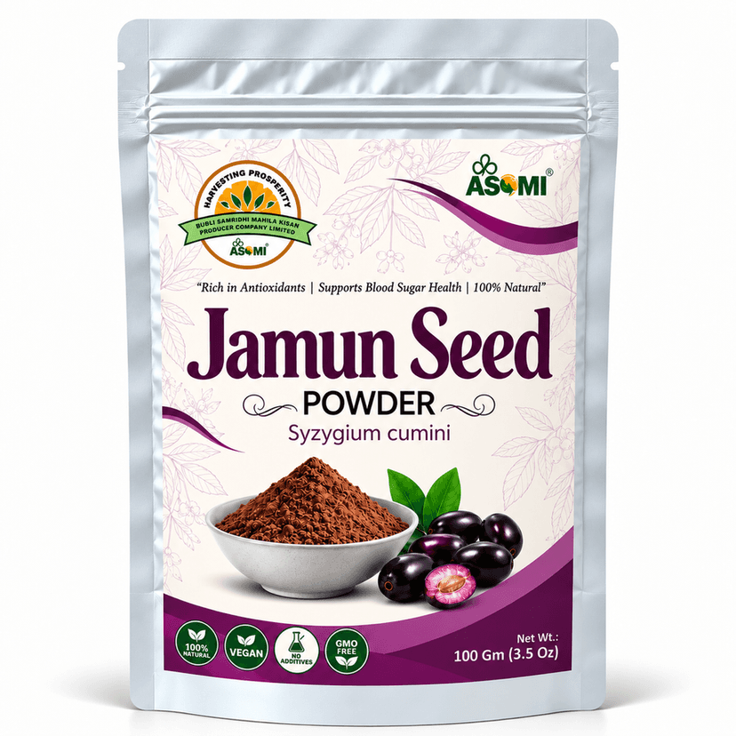 Triphala & Jamun Seed Powder Combo Pack - 200 gm - Two 100g powder pouches view 4