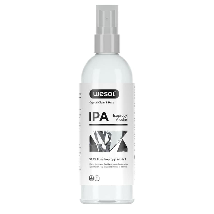 Wesol IPA Isopropyl alcohol 99.9% Spray | (CH3)2-CH-OH CAS: 67-63-0 | Premium Grade Pure without mixing | For Technical Use | 100ML