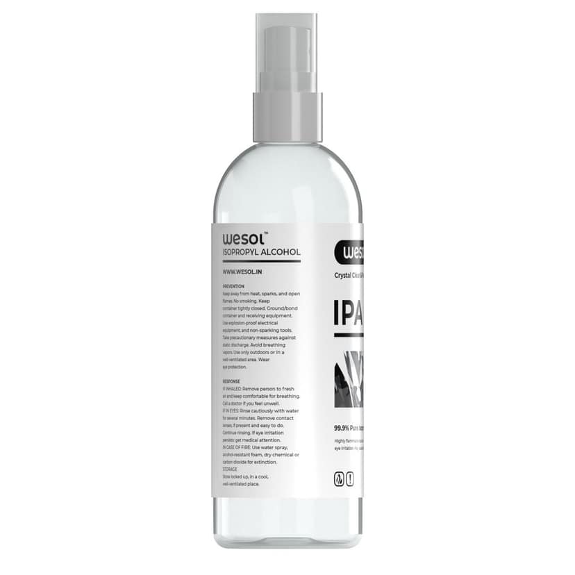 Wesol IPA Isopropyl alcohol 99.9% Spray | (CH3)2-CH-OH CAS: 67-63-0 | Premium Grade Pure without mixing | For Technical Use | 100ML view 3