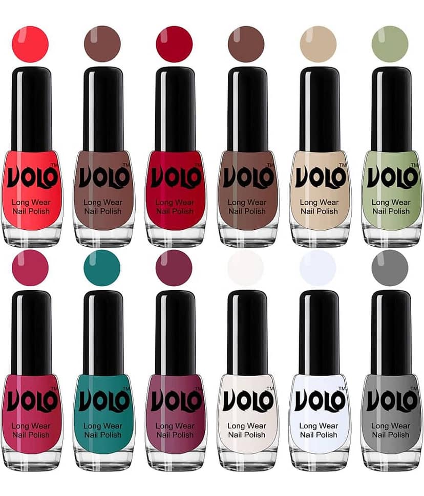 VOLO Best Affordable FullYear Collection Nail Polish Combo 12 Pcs Multi Glossy 60 mL