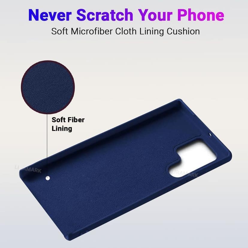 LIRAMARK Liquid Silicone Soft Back Cover Case for Samsung Galaxy S22 Ultra view 5