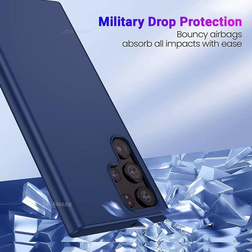 LIRAMARK Liquid Silicone Soft Back Cover Case for Samsung Galaxy S22 Ultra view 6