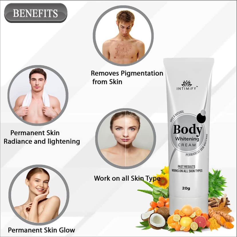 Intimify Body Whitening Cream For Skin Lightening Anti Aging & Skin Repair Day Cream 20 gm view 6
