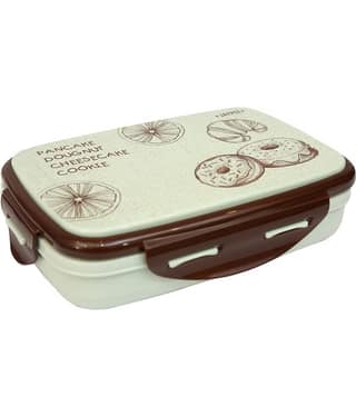 Jaypee - Ecosteel Sr Brown Stainless Steel School Lunch Boxes ( Pack of 1 ) 650 ml