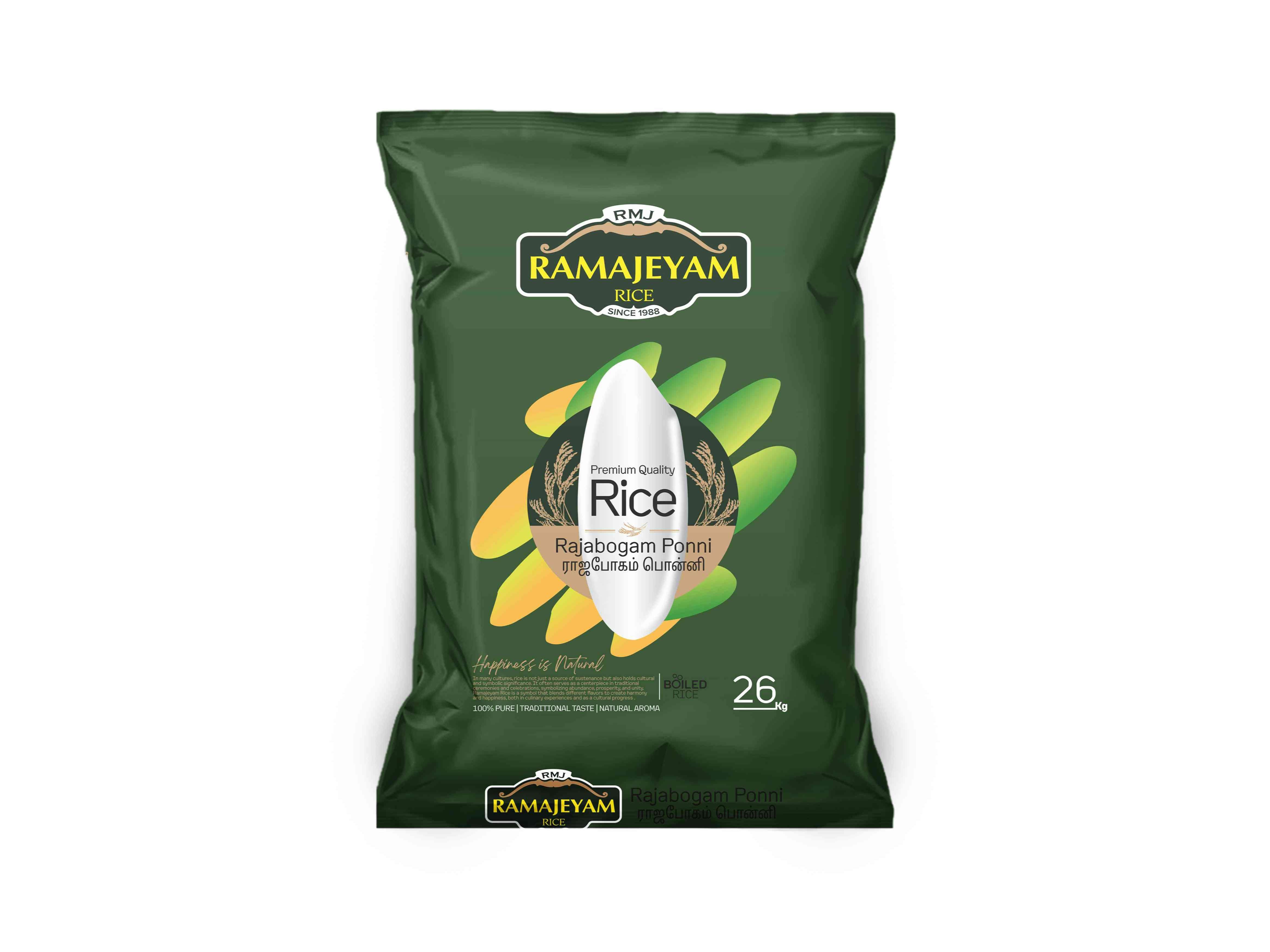 Ramajeyam Rajabogam Ponni Rice 26kgs