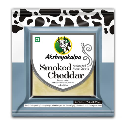 Akshayakalpa - Organic Cheddar Smoked, 200 grams view 2
