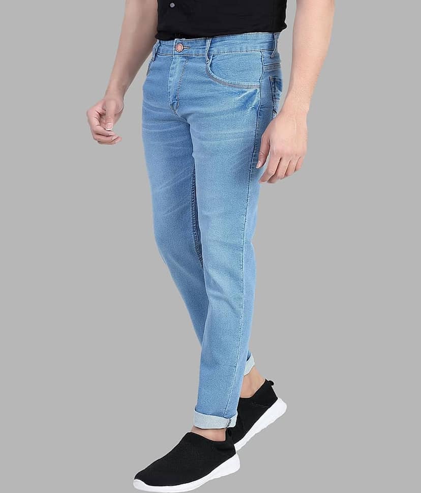 RAGZO - Light Blue Denim Slim Fit Men's Jeans ( Pack of 1 ) view 2