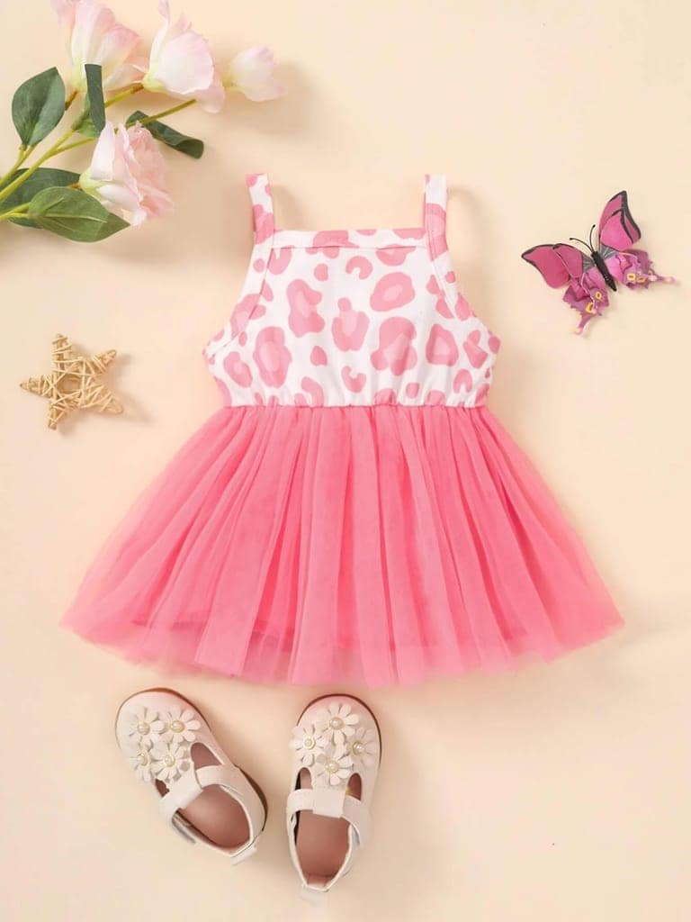 Buy & Try Baby Girl's Modal Printed Frock Mini Length Short Frocks Dress. view 2