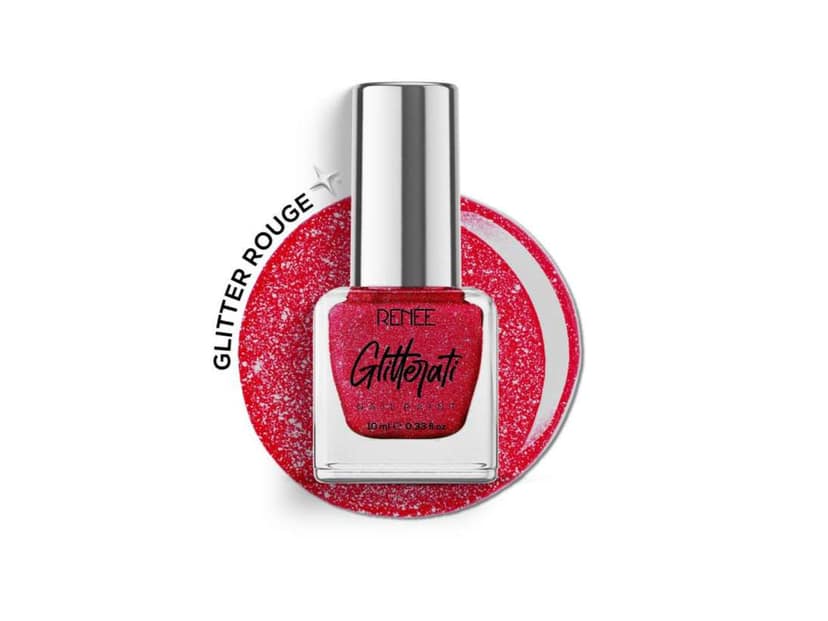 RENEE Glitterati Nail Paint 10ml - 420 - Glitter Rouge