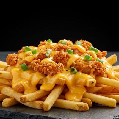Chicken Loaded Cheesy Fries