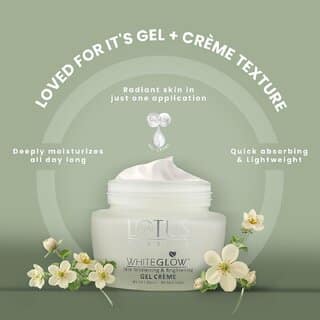 Lotus Herbals Whiteglow Skin Whitening Brightening Gel Cream Spf 25 Pa +++, 60G ( Pack Of 2 ) view 2