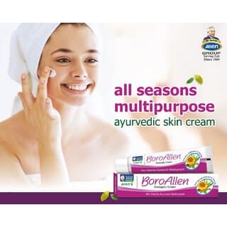 Boro Allen Anti Septic AyurCream (20 gm x 4 packs) - moisturize, nourish, and protect the skin, helps control acne view 2