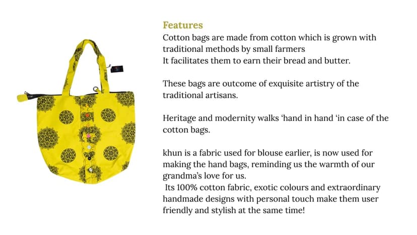Handmade Designer cotton Bags 1 Piece Each view 3