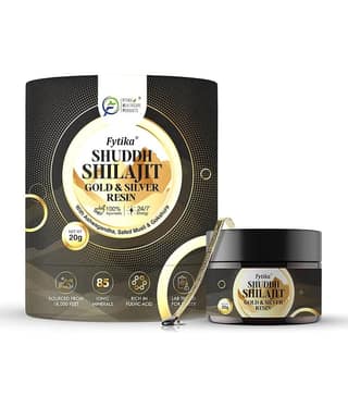Fytika Shuddh Shilajit Gold and Silver Resin -100% Ayurvedic Himalayan Shilajit 20 g