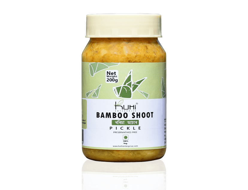 Kuhi's Bamboo Pickle made with King Chilli | Preservatives Free Pickle 200gm