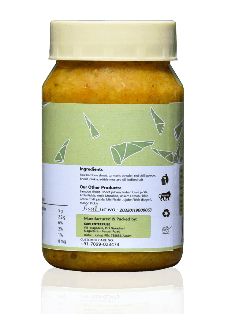 Kuhi's Bamboo Pickle made with King Chilli | Preservatives Free Pickle 200gm view 2
