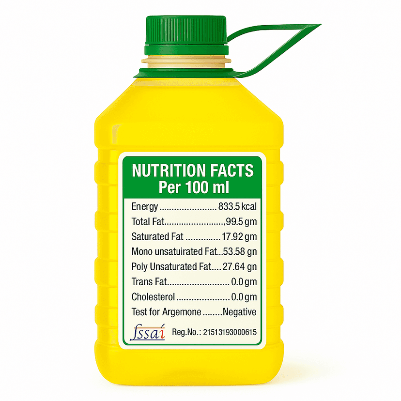 Shreekrishna Cold / Wood Pressed Organic Groundnut Oil 5 Litre (100% Groundnut Oil | Kacchi Ghani / Chekku) view 2