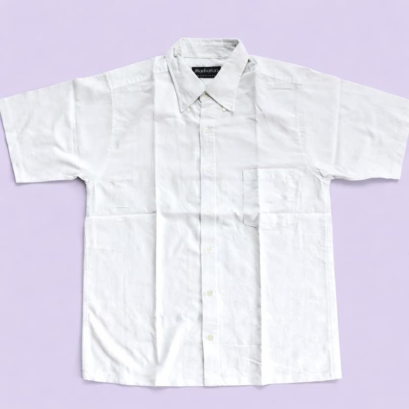 100% Pure & Soft Cotton White Formal Half/Short Sleeve Shirts for Official Use || Quality Grade Fabric || Decent Looks || Skin Friendly || Comfortable Wearing. view 2