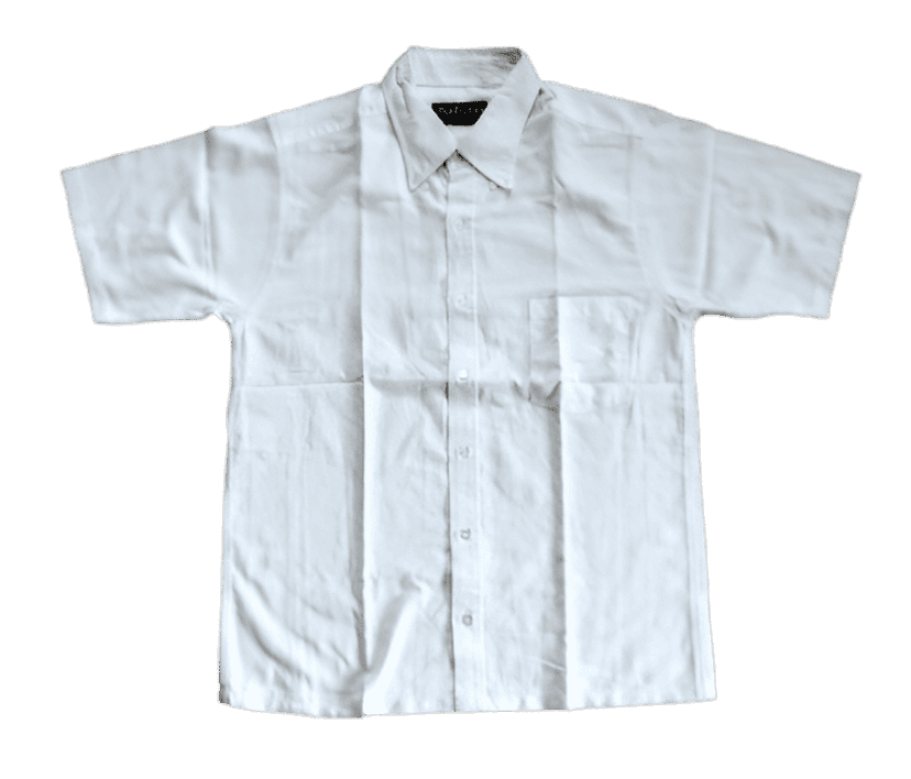 100% Pure & Soft Cotton White Formal Half/Short Sleeve Shirts for Official Use || Quality Grade Fabric || Decent Looks || Skin Friendly || Comfortable Wearing. view 3