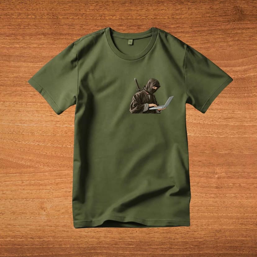 Trishoolin Cyber Ninja Anime Theme T-Shirt | Design 40022MB | Cotton Regular Fit | Crew Neck / Round Neck Half Sleeve | Pack of 1 view 2