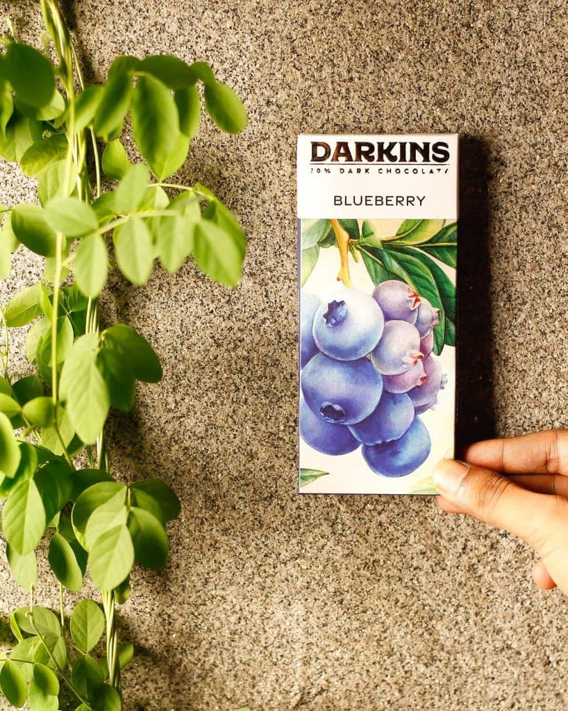 DARKINS Dark Chocolate | 70% Blueberries | 70% Roasted Almond | 70% Cranberry & Chilli | Gluten-free | Unrefined Cane Sugar | Natural Chocolate Bar | 50 Gm Each Pack Of 3 view 3