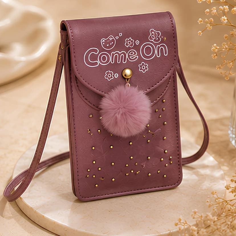 Noir Sparkle Embellished Sling Bag view 3