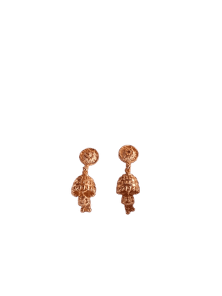 Traditional Indian One Gram Gold Plated Jhumka Earrings For Women