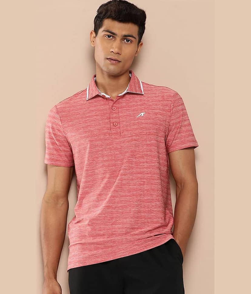 Alcis Pink Polyester Regular Fit Men's Sports Polo T-Shirt ( Pack of 1 )