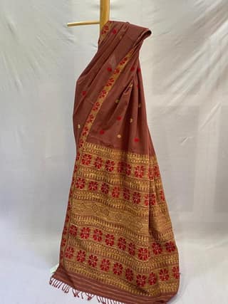 Handwoven Assamese Cotton Saree