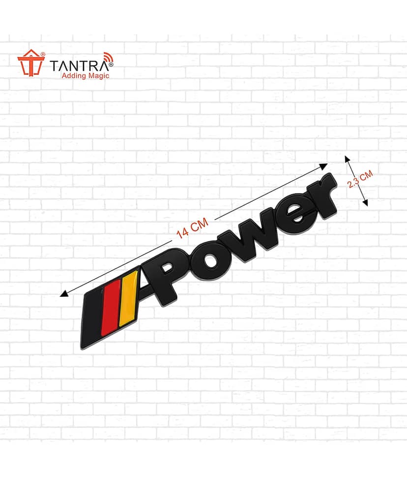 Tantra 3D Logo In Car Sticker view 2