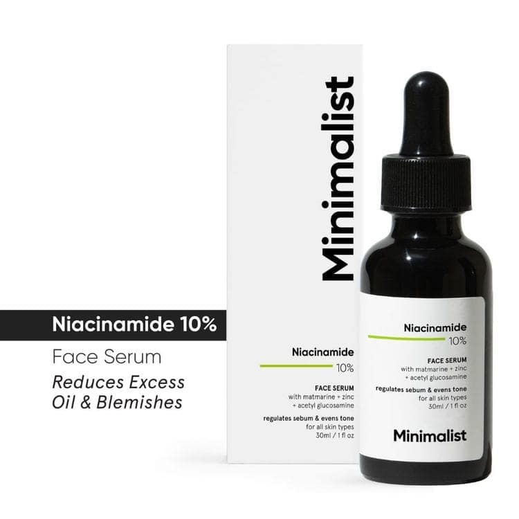 Minimalist 10% Niacinamide Face Serum With Matmarine + Zinc For Reducing Oil & Blemishes (30ml) view 7