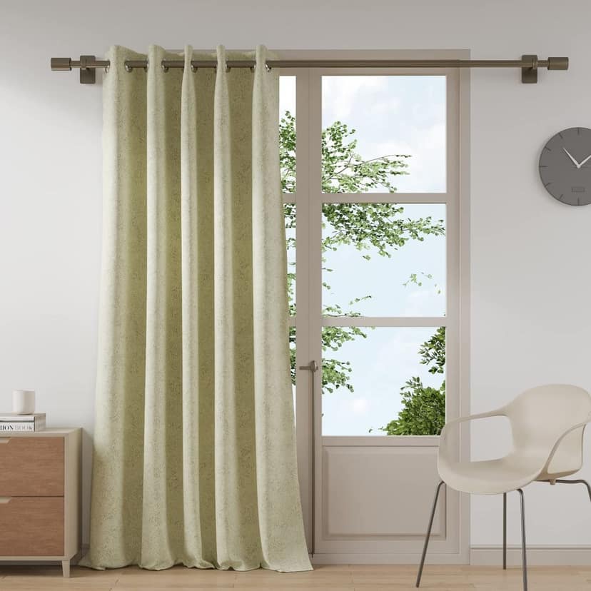 DDECOR - 100% PolyesterJacquard And Woven PatternDoor 7 Ft|135 CM X 225 CM| - Beige
