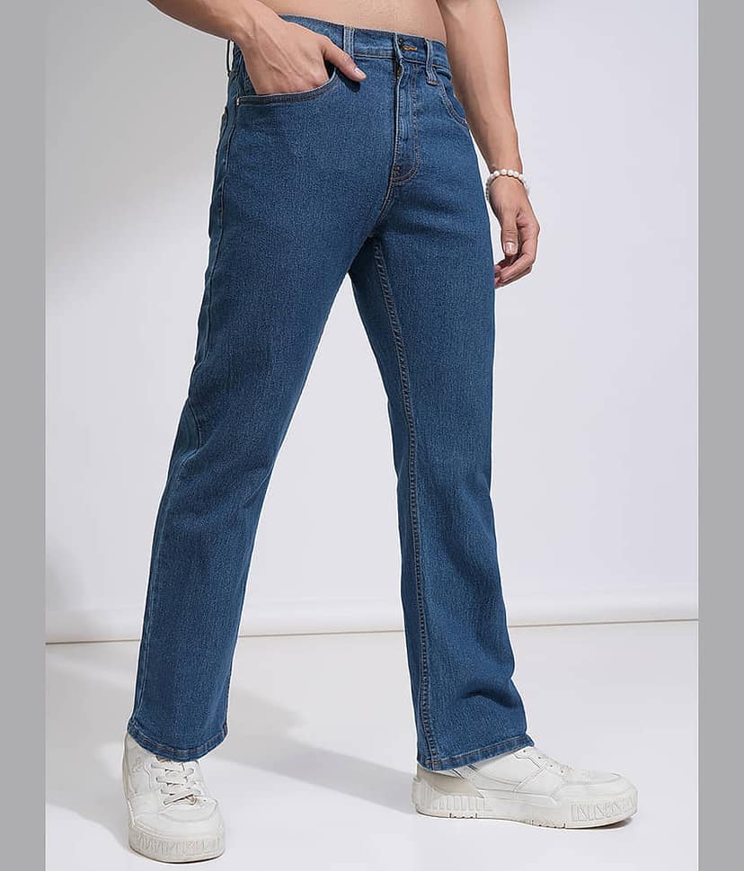 Highlander Straight Basic Men's Jeans - Light Blue ( Pack of 1 ) view 6