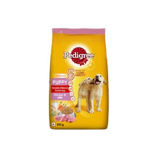 Pedigree Puppy Dry Dog Food Chicken & Milk 370 Gms
