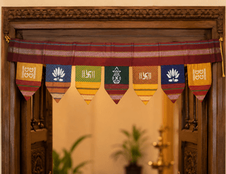 Handcrafted Khan Fabric Toran | Traditional Maharashtrian Festive Door Décor