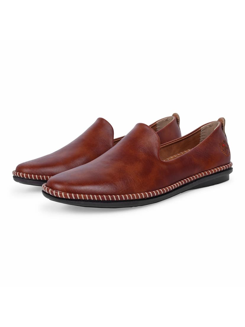 Big Boon Men's Syntheticn Leather Slip-On Loafers