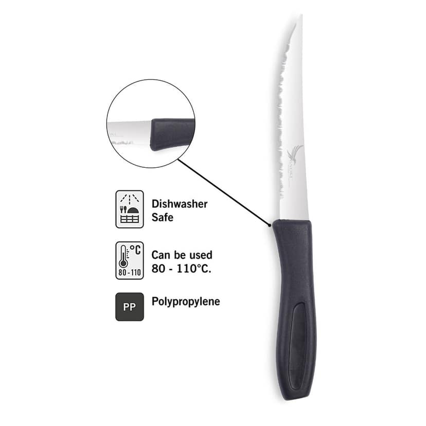 SNOKE® knife Peeler set for kitchen use , cutting and peeling vegetables and fruits , stainless steel , pack of 3 , silver color blade with strong plastic handle for better grip. view 2
