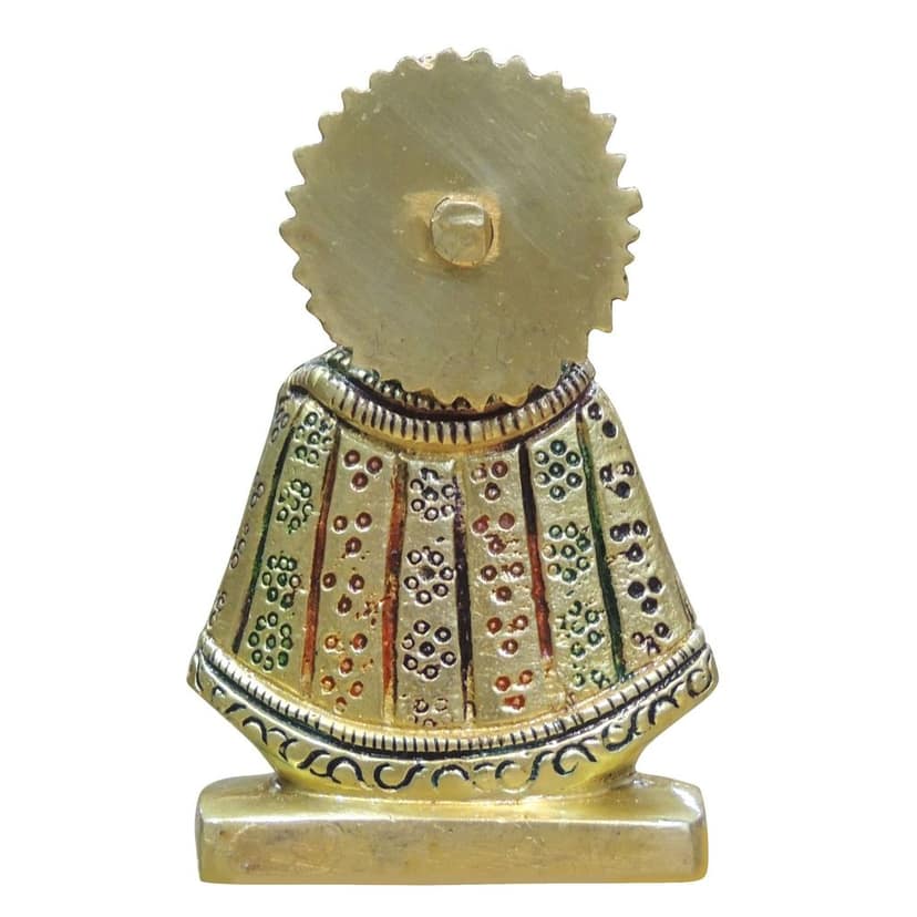 Brass Khatu Shyam Statue � Shri Khatu Shyam Ji Brass God Idol, Height : 3.5 Inch (BSMAS1305 C) view 3
