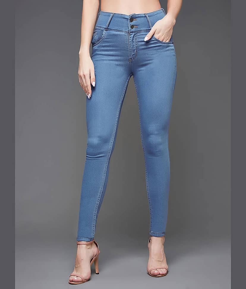 Miss Chase - Blue Denim Skinny Fit Women's Jeans ( Pack of 1 ) view 2