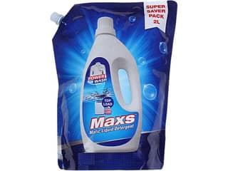 Maxs Matic Liqud Detergent 2 Litre Pouch Top loading - Pack of 6