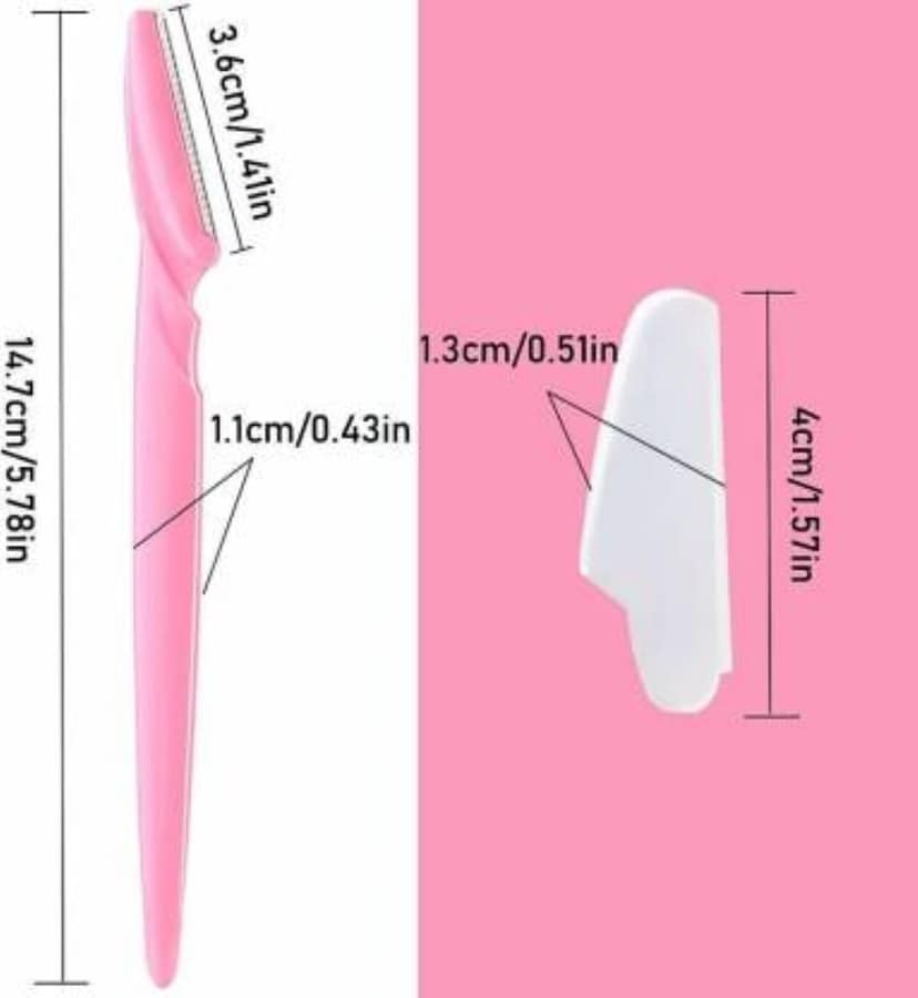 Trendzie Skin Care Facial Hair/Eyebrow Hair Razor Epilation Tool for Women Pack of 3 (Multicolors) view 4