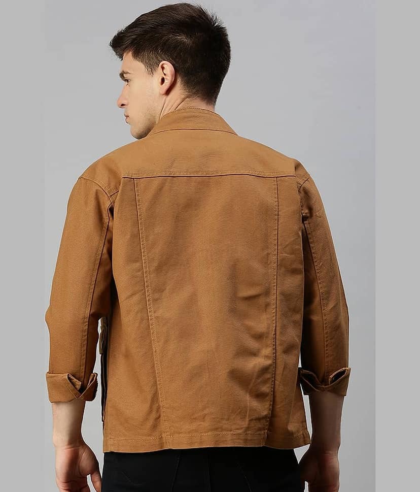 VOXATI Denim Men's Denim Jacket - Olive ( Pack of 1 ) view 3